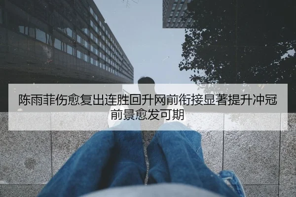 陈雨菲伤愈复出连胜回升网前衔接显著提升冲冠前景愈发可期
